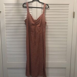 Abercrombie & Fitch Blush Polka Dot Dress XL Tall (XLT)